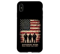 DIFFERENT WARS. Same Blood. One Oath. Patriotic Soldiers Case for iPhone XS Max