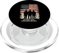 DIFFERENT WARS. SAME BLOOD. ONE OATH. Patriotic Soldiers PopSockets PopGrip for MagSafe
