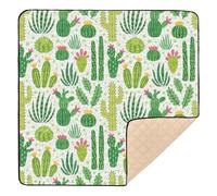 Different Western Cactus Plant Mexicana Bright Large Non-Slip Baby Gym & Activity Mat for Indoor Outdoor Washable Padded Baby Mat for Babies Infants Toddlers, 50'' x 50''