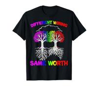 Different Wiring Same Worth Autism Awareness Autistic Month T-Shirt