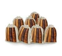Different Wood Grains 8 PCS Muslin Bags with Drawstring Sachet Bags Empty Small Cotton Drawstring Bag Muslin Reusable & Washable Cotton Bag for Herb Spice Candy Soap Jewelry Wedding Gift Pouches