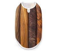 Different Wood Grains Dog Shirt Quick Dry Breathable Pet T-Shirt Soft Stretchy Sleeveless Vest Dog Apparel M