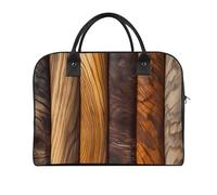 Different Wood Grains Laptop Tote Bag Casual Travel Handbag Multi Pocket Shoulder Bags for Work Travel