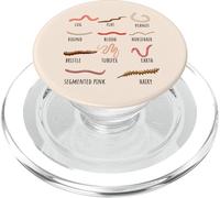 Different Worm Types For Gardeners Nature Lovers Educators PopSockets PopGrip for MagSafe