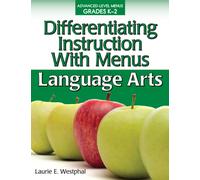 Differentiating Instruction With Menus : Language Arts (Grades K-2)