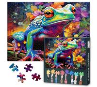 Difficult Challenge Frog Jigsaw Puzzles for Adults 1000 Pieces Frog Puzzles for Family Games Party Night Nature Animal Jigsaws for Adults House Wall Decoration 27.5"X19.7"
