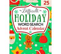 Difficult Holiday Word Search: Advent Calendar for Adults & Teens with 24 Christmas Word Find Puzzles