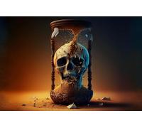 Difficult Jigsaw Puzzle for Adults 1000 Pieces Skull Broken Hourglass Challenging Family Games Home Decor Gifts 38X52CM
