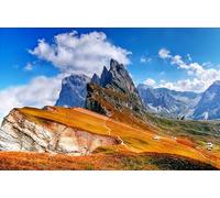 Difficult Jigsaw Puzzles for Adults 200 Pieces Beautiful Landscapes of South Tyrol Mountains in Italy 35x25CM