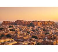 Difficult Jigsaw Puzzles For Adults 200 Pieces Jaisalmer Fort Under Sunset Light In Rajasthan India 35x25CM
