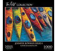 Difficult Puzzles for Adults - Nearly Impossible 1000 Piece Jigsaw Puzzle Featuring Licensed Artwork Kayak Kaleidoscope- Hardest Challenging Puzzles for Adults, Teens