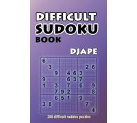 Difficult Sudoku Book: 200 Difficult Sudoku Puzzles: Volume 1