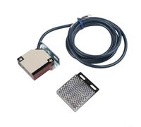 Diffuse-Reflective Photoelectric Switch AC 90-250V Infrared Mirror Reflective Sensor Object Detection for Industrial Automation 4m Range Black