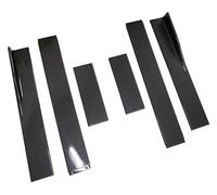 Diffuser 2M Side Skirt Extension Winglet Rocker Universal For BENZ W204 C180 C200 C220 C250 C300 Sport 2011-2014 Splitter Lip(Carbon Fiber Look)