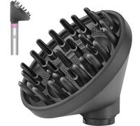 Diffuser Attachment Fit for Dyso.n Airwrap Styler Dryer-Hair Dryer Attachment to Enhance Natural Waves, Curls & Coils,Converts to Hair Dryer Diffuser Nozzle,Compare to Part #973365-01 (Gray)