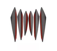 Diffuser Body Valence Car 4/6pcs Universal Front Bumper Lip Decoration Diffuser Splitter Fins Body Spoiler Canards Valence Chin Car Tuning Canard Decor