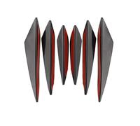 Diffuser Body Valence Car 4/6pcs Universal Front Bumper Lip Decoration Diffuser Splitter Fins Body Spoiler Canards Valence Chin Car Tuning Canard Decor