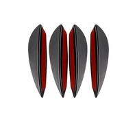 Diffuser Body Valence Car 4pcs/6pcs Universal Front Bumper Lip Decoration Diffuser Splitter Fins Body Spoiler Canards Valence Chin Car Tuning Canard Decor