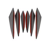 Diffuser Body Valence Car 4pcs/6pcs Universal Front Bumper Lip Decoration Diffuser Splitter Fins Body Spoiler Canards Valence Chin Car Tuning Canard Decor