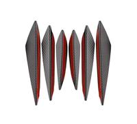 Diffuser Body Valence Car 4pcs/6pcs Universal Front Bumper Lip Decoration Diffuser Splitter Fins Body Spoiler Canards Valence Chin Car Tuning Canard Decor