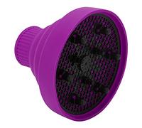 Diffuser Hair Dryer Curly Hair, Silicone Diffuser Attachment Universal Collapsible Hair Dryer Diffuser Portable Travel Folding Hair Blow Dryer Diffuser Defuser Hairdryer (Purple)