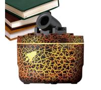 Diffuser, Machine With Strong Ambient Light - Aromatherapy Diffuser With Cracked Flame Effect And Small Humidifier, For Bedroom Living Room Kitchen Office School Apartment Re