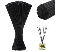 Diffuser Reeds90-Pack 3-Tone(Black/White/Wood) - 30cm Fiber & Rattan Sticks for Essential Oil Diffusers, Aromatherapy (30x3)
