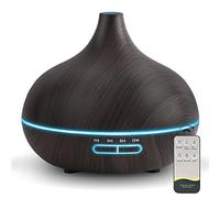 Diffusers for Essential Oils Large Room, 550ml Essential Oil Diffusers with Remote Control, Ultrasonic Oil Diffuser with Timer, 7 Colors Light for Bedroom