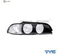 Diffusing Lens, headlight TYC 20-0380-LA-1 For BMW