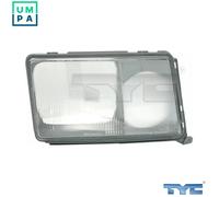 Headlight lens TYC 20-3091-LA-3 for MERCEDES-BENZ 124 Coupe (C124) 2.3 1987-1992