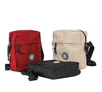 Diffusion Unisex Waterproof Messenger Bag Work Multi Purpose Shoulder Crossbody Handbag (Beige) 20 x 16 x 4 cm