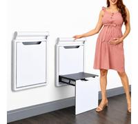 Diffwhy Maximum Load 350 kg, Non-Slip Seat, Wall Mounted Folding Chair, Wall Stool, Shower Folding Seat