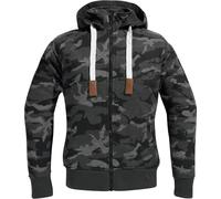 DIFI Downtown Camo Ladies Motorcycle Zip Hoodie, grey/camouflage, size 44