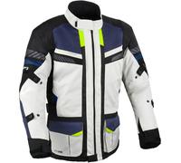 DIFI Explore Aerotex waterproof Motorcycle Textile Jacket, light grey/blue, size 4XL