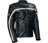 DIFI Houston Motorcycle Leather Jacket, black-beige, size 52 for Men