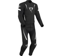 DIFI Jerez perforated Two Piece Motorcycle Leather Suit, black-white, size 54 for Men