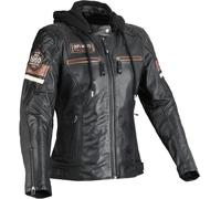DIFI Jolene 2 Ladies Motorcycle Leather Jacket, black-brown, size XS for Women