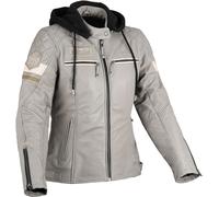DIFI Jolene 2 Ladies Motorcycle Leather Jacket, light grey/black, size S