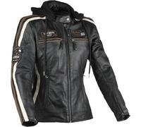 DIFI Jolene 3 Ladies Motorcycle Leather Jacket, black/brown, size 2XL