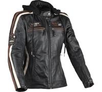 DIFI Jolene 3 Ladies Motorcycle Leather Jacket, black/brown, size 2XL