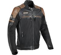 DIFI Memphis Motorcycle Leather / Textile Jacket, black-brown, size 50 for Men