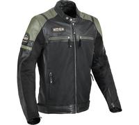 DIFI Memphis Motorcycle Leather / Textile Jacket, black/green, size 52