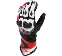 DIFI Onyx Motorcycle Gloves, black/white/red, size M