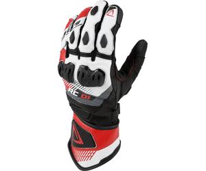 DIFI Onyx Motorcycle Gloves, black/white/red, size M