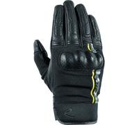 DIFI Reptile perforated Motorcycle Gloves, black/grey/yellow, size S