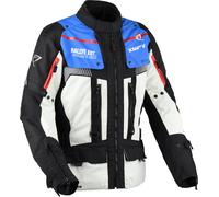 DIFI Sierra Nevada 4 waterproof Motorcycle Textile Jacket, grey/black/blue, size 4XL