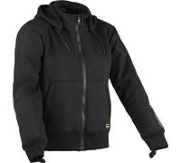 DIFI Soho Ladies Motorcycle Zip Hoodie, black, size S