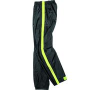 DIFI Zip Motorcycle Rain Pants, black-yellow, size 3XL for Men