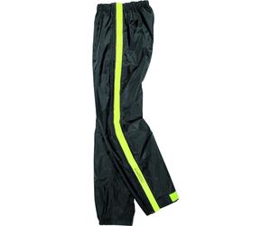 DIFI Zip Motorcycle Rain Pants, black-yellow, size XS for Men