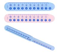 DIFLAX 2 Pieces 20cm Math Tools Stationery Ruler, Stationery Ruler: Math Ruler for Children, Learning Tool for Addition and Subtraction
